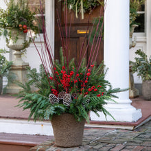 Load image into Gallery viewer, 'Winterberry Wonderland' Drop-In Planter