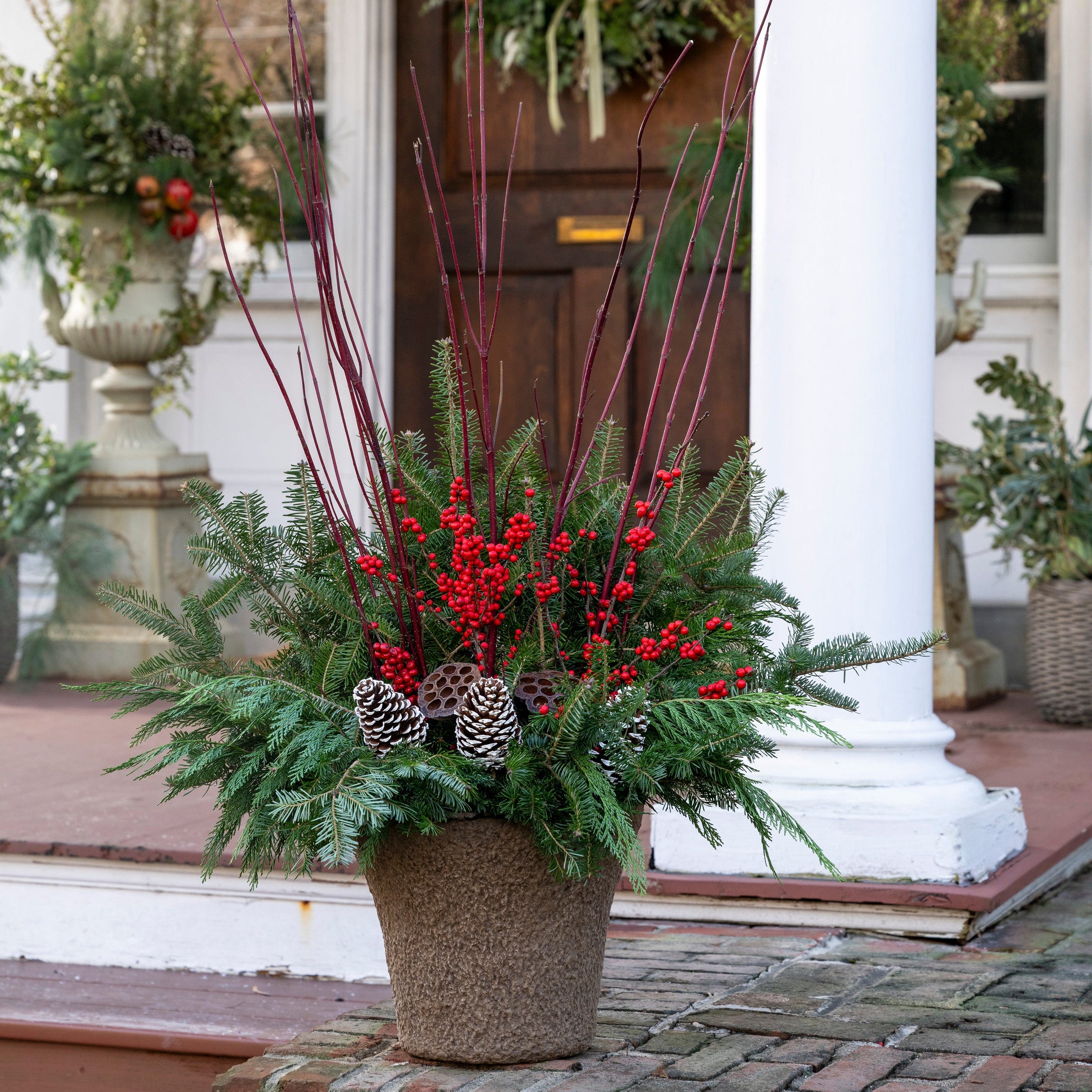 'Winterberry Wonderland' Drop-In Planter