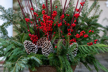 Load image into Gallery viewer, &#39;Winterberry Wonderland&#39; Drop-In Planter
