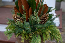 Load image into Gallery viewer, &#39;Golden Magnolias&#39; Drop-In Planter
