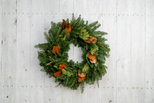 Load image into Gallery viewer, Magnolia + Cedar Wreath
