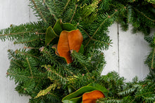 Load image into Gallery viewer, Magnolia + Cedar Wreath
