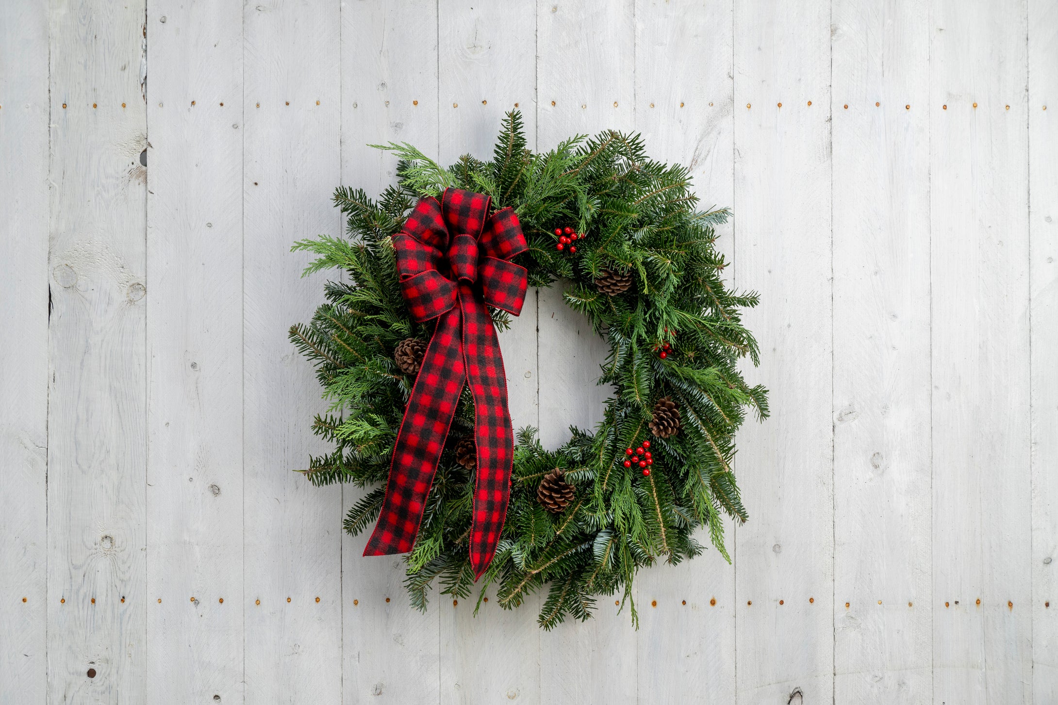 Buffalo Bow Wreath