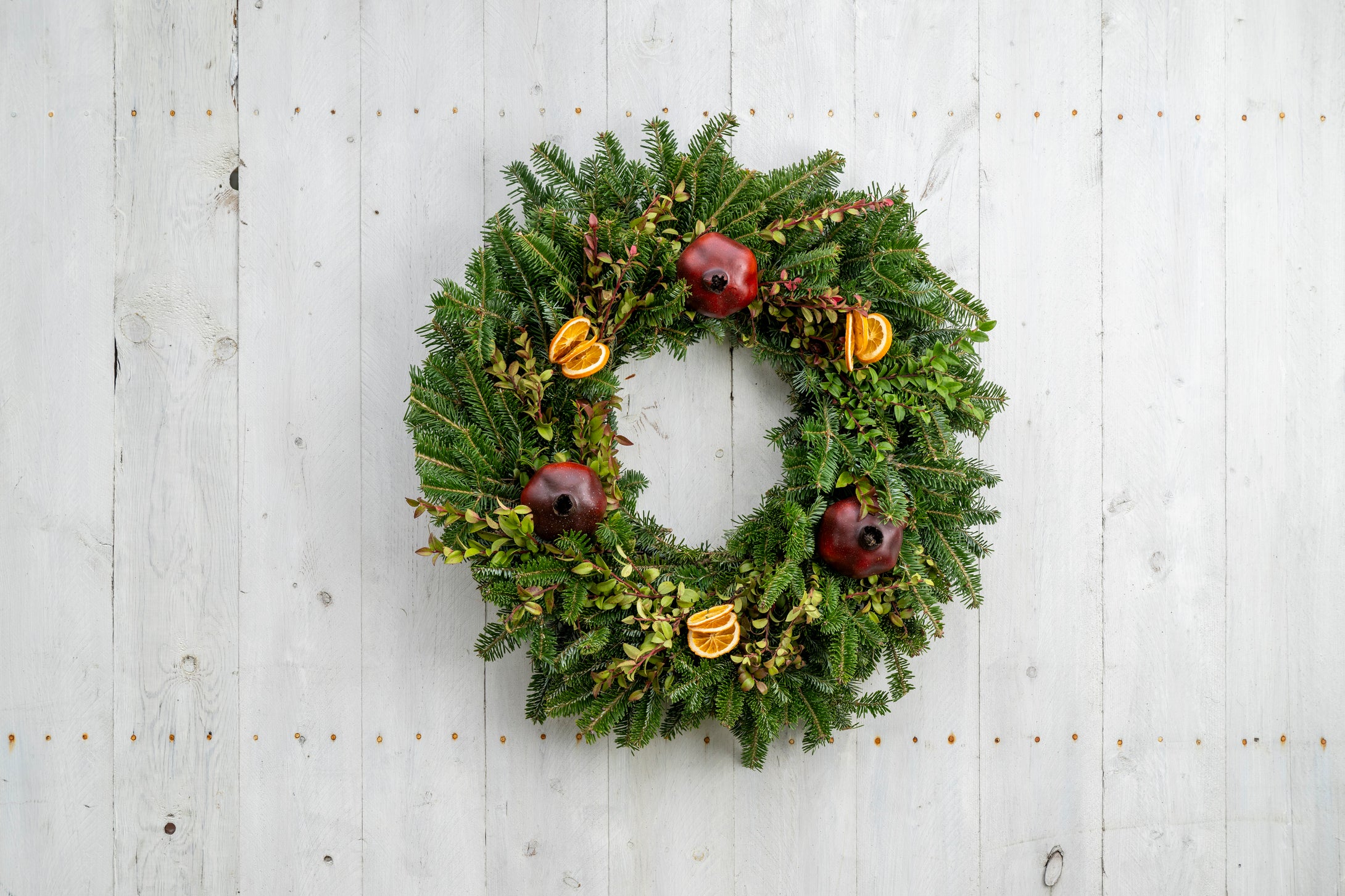 Burgundy Boughs Wreath