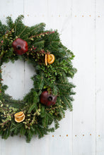 Load image into Gallery viewer, Burgundy Boughs Wreath
