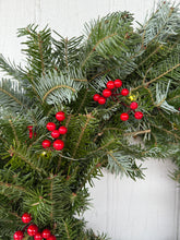 Load image into Gallery viewer, &#39;Brilliant Berries&#39; Wreath with LED Lights

