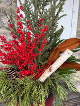 Load image into Gallery viewer, &#39;Winterberry Blast&#39; Deluxe Planter
