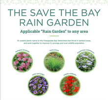 Load image into Gallery viewer, Chesapeake Bay Foundation Garden Kit- &#39;Save the Bay&#39; Rain Garden
