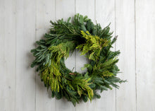 Load image into Gallery viewer, Cedar + Cypress Wreath
