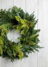 Load image into Gallery viewer, Cedar + Cypress Wreath
